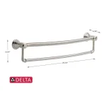 Delta Decor Assist Traditional 24 in. Towel Bar with Integrated Assist Bar, Stainless Steel thumbnail 4
