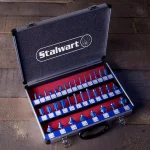 Stalwart 35-Piece Carbide Tipped Router Bit Set with Aluminum Carrying Case thumbnail 5
