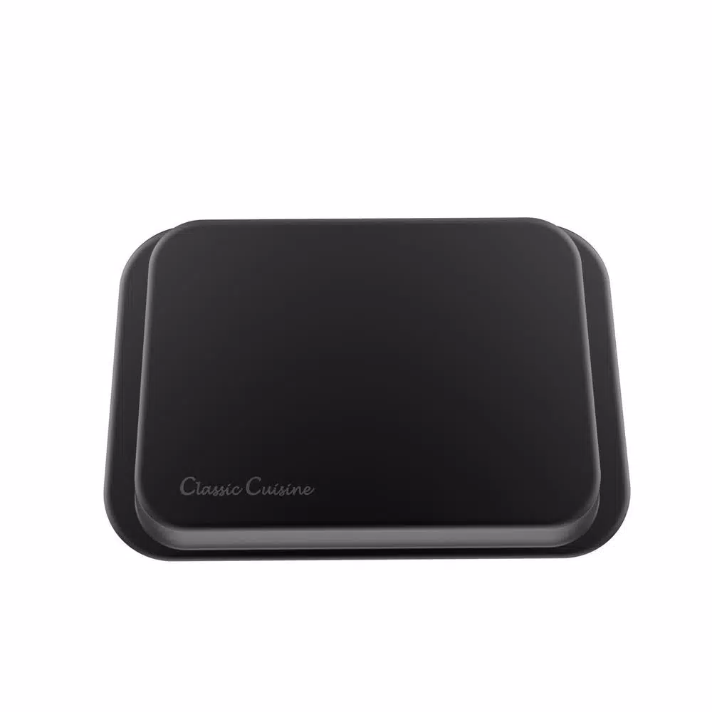 Classic Cuisine Nonstick Carbon Steel Roasting Pan Set with Removable Wire Rack, 2-Piece