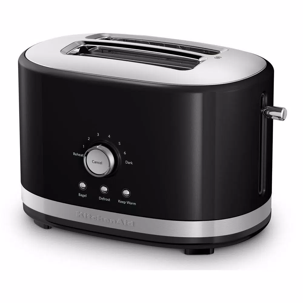 KitchenAid KMT2116OB 2-Slice Wide Slot Toaster, Onyx Black