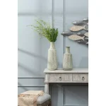 Winsome House 2-Piece Green-Gray Metal Damask Urn Vase Set thumbnail 9