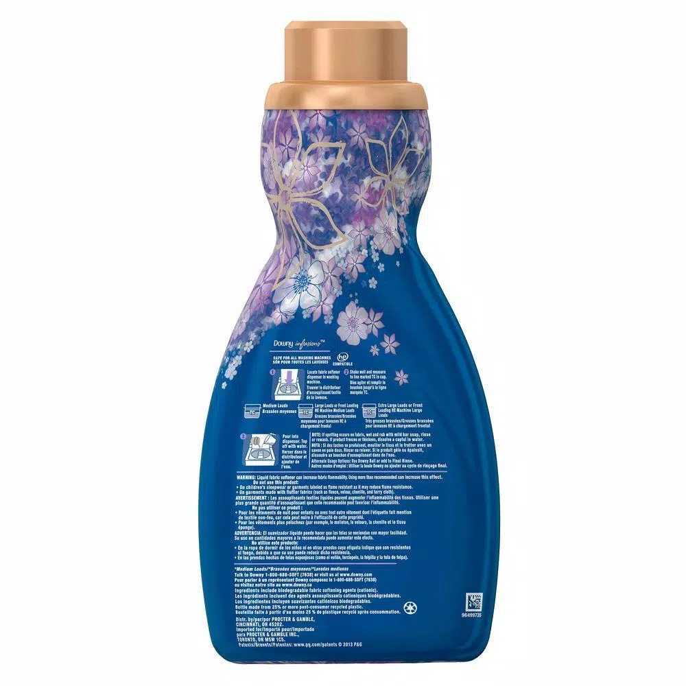 Downy Infusions Lavender Serenity Liquid Fabric Softener, 41 oz (48 Loads)