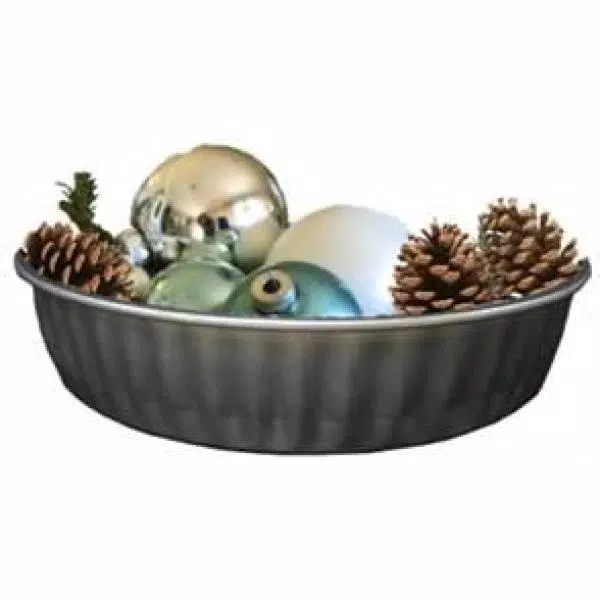 Behrens 1 Gal. Galvanized Steel Utility Pan, Seamless Round Design