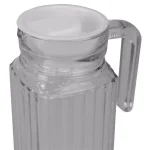 Unbranded Embellished Glass Decorative Pitcher, 33.8 fl. oz. Modern Clear Glassware thumbnail 2
