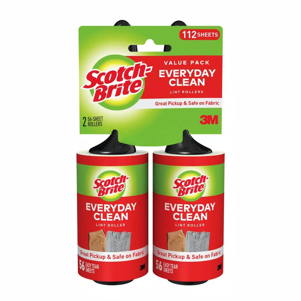 Scotch-Brite Scotch Brite Lint Roller Twin Pack - 12 Rollers with Scotch Brand Adhesive