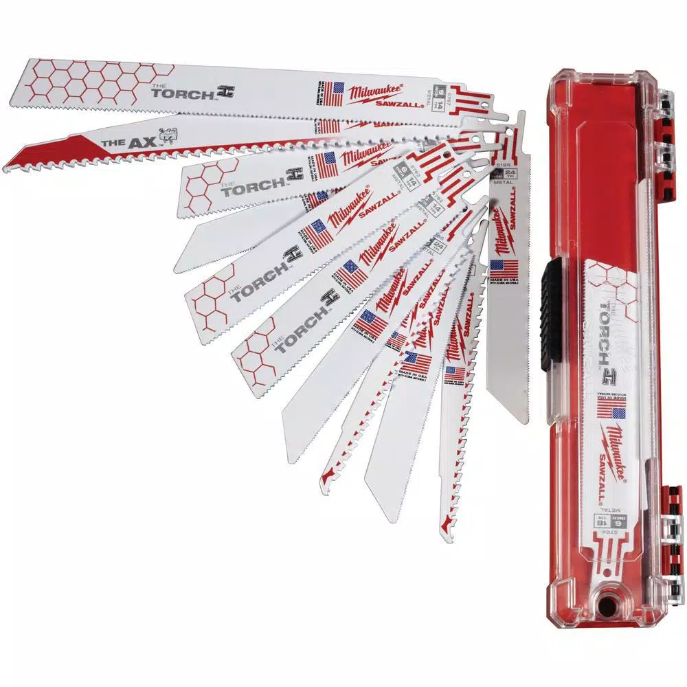 Milwaukee SHOCKWAVE 90-Piece Impact Duty Driver, Titanium Drill, Sawzall & Speed Feed Bit Set