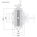 WEN 4.25 in. Compound Cross Slide Vise for Drill Press and Benchtop thumbnail 5