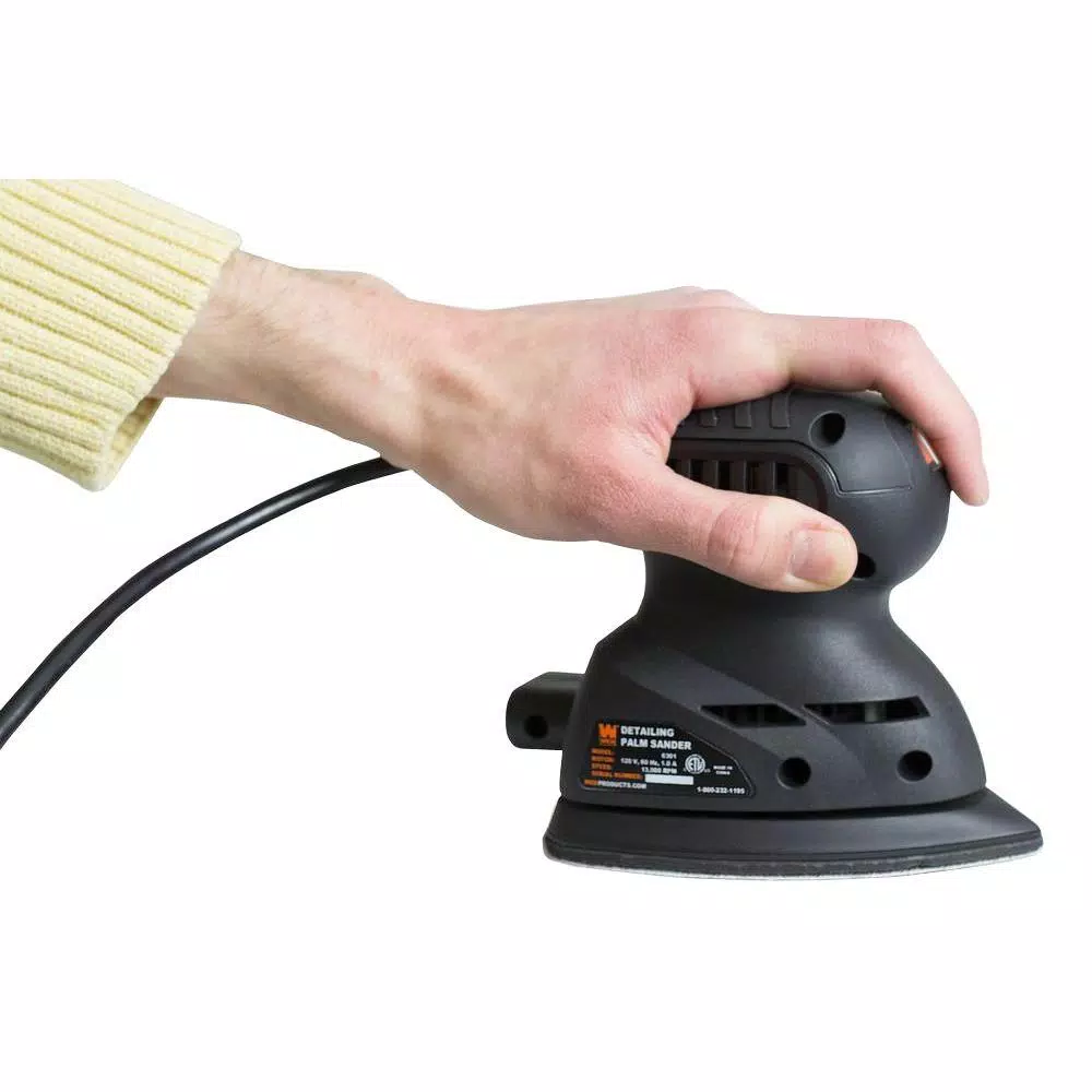 WEN 1 Amp Electric Detailing Palm Sander, 13,500 OPM