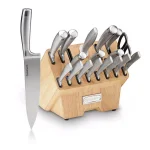 Cuisinart Normandy Collection 19-Piece Forged Stainless Steel Cutlery Block Set with Wood Block thumbnail 1