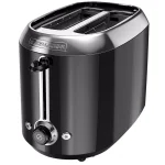 BLACK+DECKER 2-Slice Extra Wide Slot Toaster with Temperature Control, Black thumbnail 1
