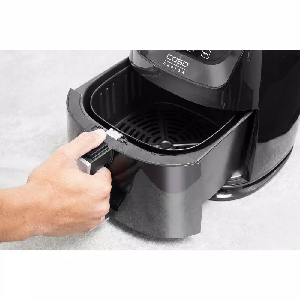 Caso Design AF 350 3.2 Qt. Convection Air Fryer with Barbecue Accessories, Black