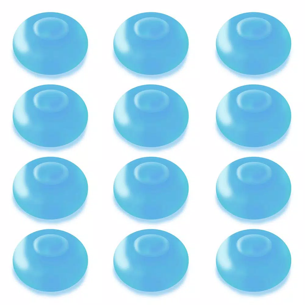 LUMABASE Blue Floating Blimp LED Lights, Waterproof Battery Operated Decorative Lights (12-Count)