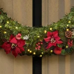 Home Accents Holiday Home Accent Holidays 48 in. Berry Bliss Pre-Lit LED Artificial Christmas Wreath thumbnail 5