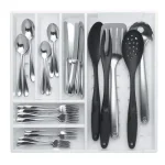 OXO Good Grips Adjustable Drawer Organizer, Expandable Kitchen Storage with 6 Dividers thumbnail 4