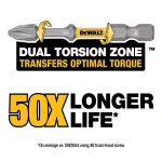DEWALT Max Impact 2.5 in. #2 Square Bits, 15-Piece Set with Storage Case and 6 in. Bit Holder thumbnail 6