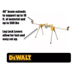 DEWALT Compact Miter Saw Stand, 500 lb. Capacity, Universal Design thumbnail 3