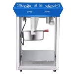 Great Northern Great Norther Foundation 8 oz. Blue Countertop Popcorn Machine with Stainless Steel Kettle thumbnail 1