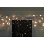 Northlight 10 ft. 150-Light Blue and Clear Mini Icicle Lights with White Wire thumbnail 2