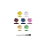 Dedeco 43-Piece Sunburst Radial Disc Rotary Tool Assortment - 7/8 in. Knife-Edge Polishing Discs thumbnail 1