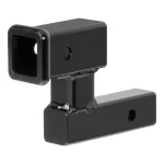 CURT 2" Receiver Raised Hitch Extension Adapter, 4-1/4" Rise, 5-1/4" Extension, 350 lbs Tongue Weight thumbnail 1