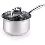 Cook N Home 3 qt. Stainless Steel Saucepan with Tempered Glass Lid thumbnail 1