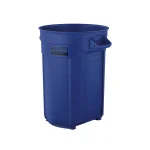 Suncast Commercial Suncast 44 Gallon Commercial Heavy Duty Resin Trash Can, Blue thumbnail 2