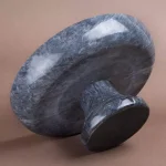 Creative Home Natural Black Marble Fruit Bowl on Pedestal, 10-inch Round Footed Centerpiece thumbnail 6