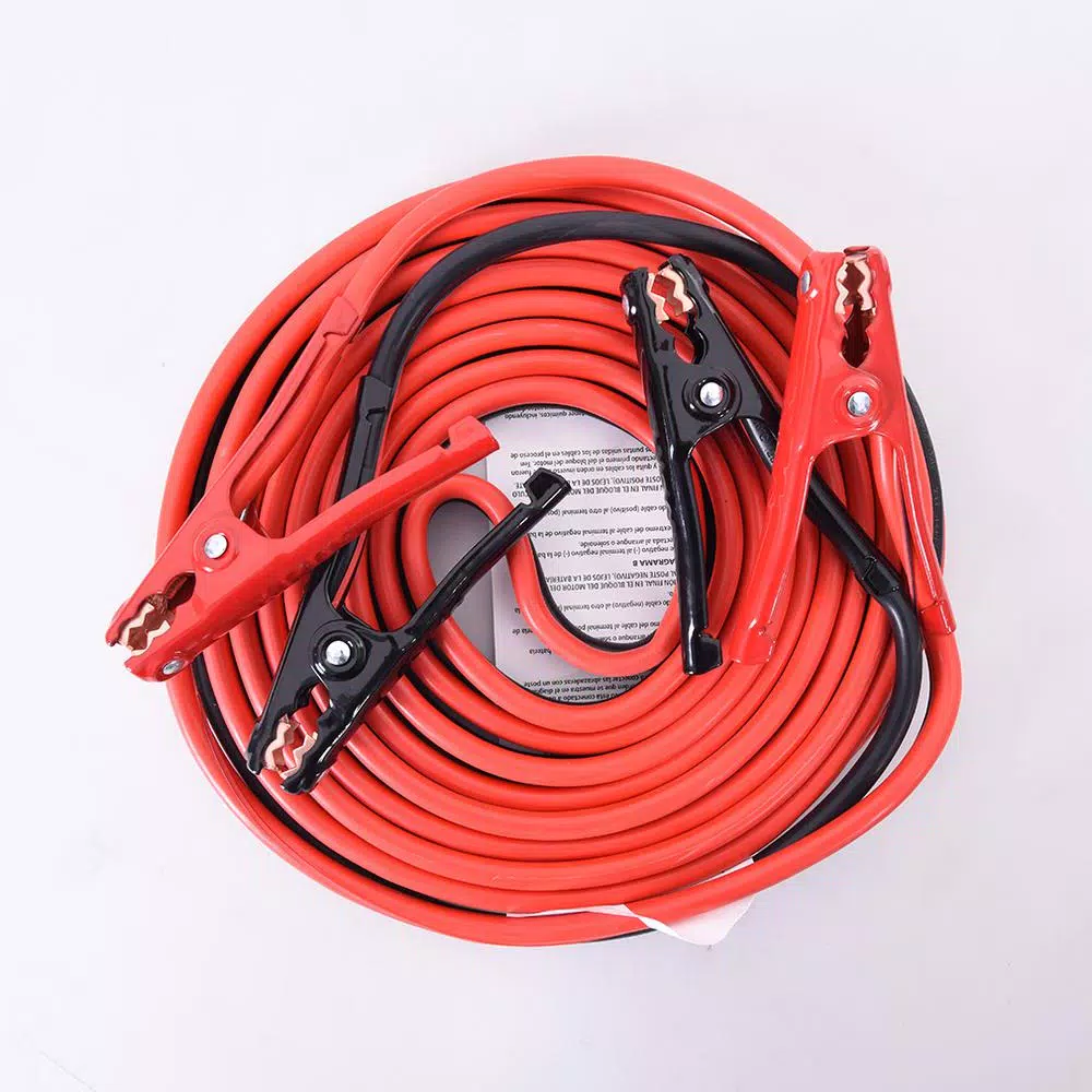 Husky 20 ft. 4-Gauge Battery Booster Cables, 250 A, Copper Clad Aluminum