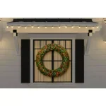 Home Accents Holiday 48 in. Norwood Fir Artificial Christmas Wreath with 200 Multi-Color Incandescent Lights thumbnail 2