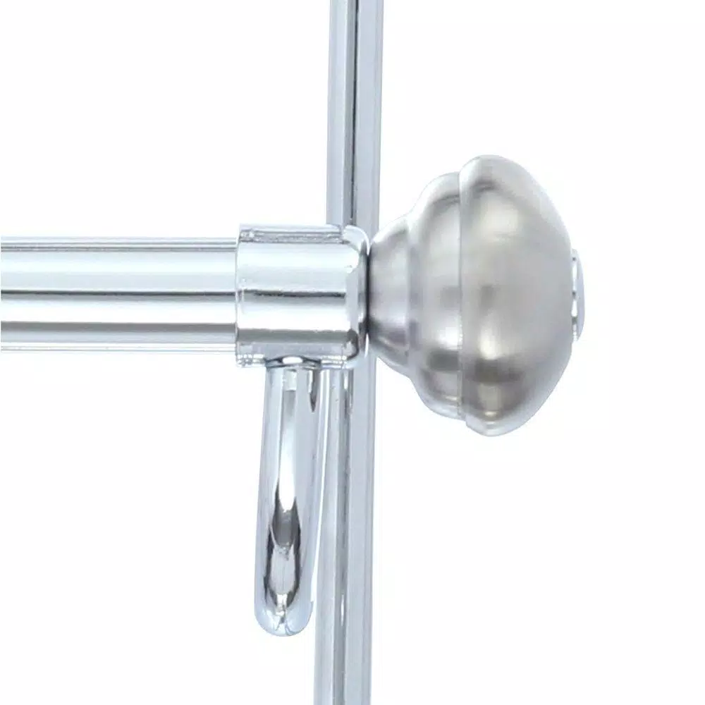 interDesign York Metal 3-Bar Over Shower Door Towel Rack, Split Finish