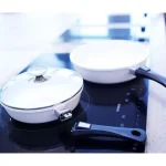 Berndes Vario Click Pearl 4 Qt. Cast Aluminum Ceramic Nonstick Saute Pan with Glass Lid, White thumbnail 2