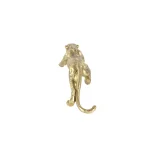 LITTON LANE 34 in. Wild Life Leopard Sculpture in Polished Gold Polystone thumbnail 3