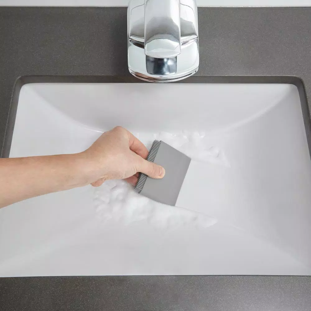 Umbra Flex 4 in. Silicone Sink Squeegee and Soft Brush Cleaner, Grey