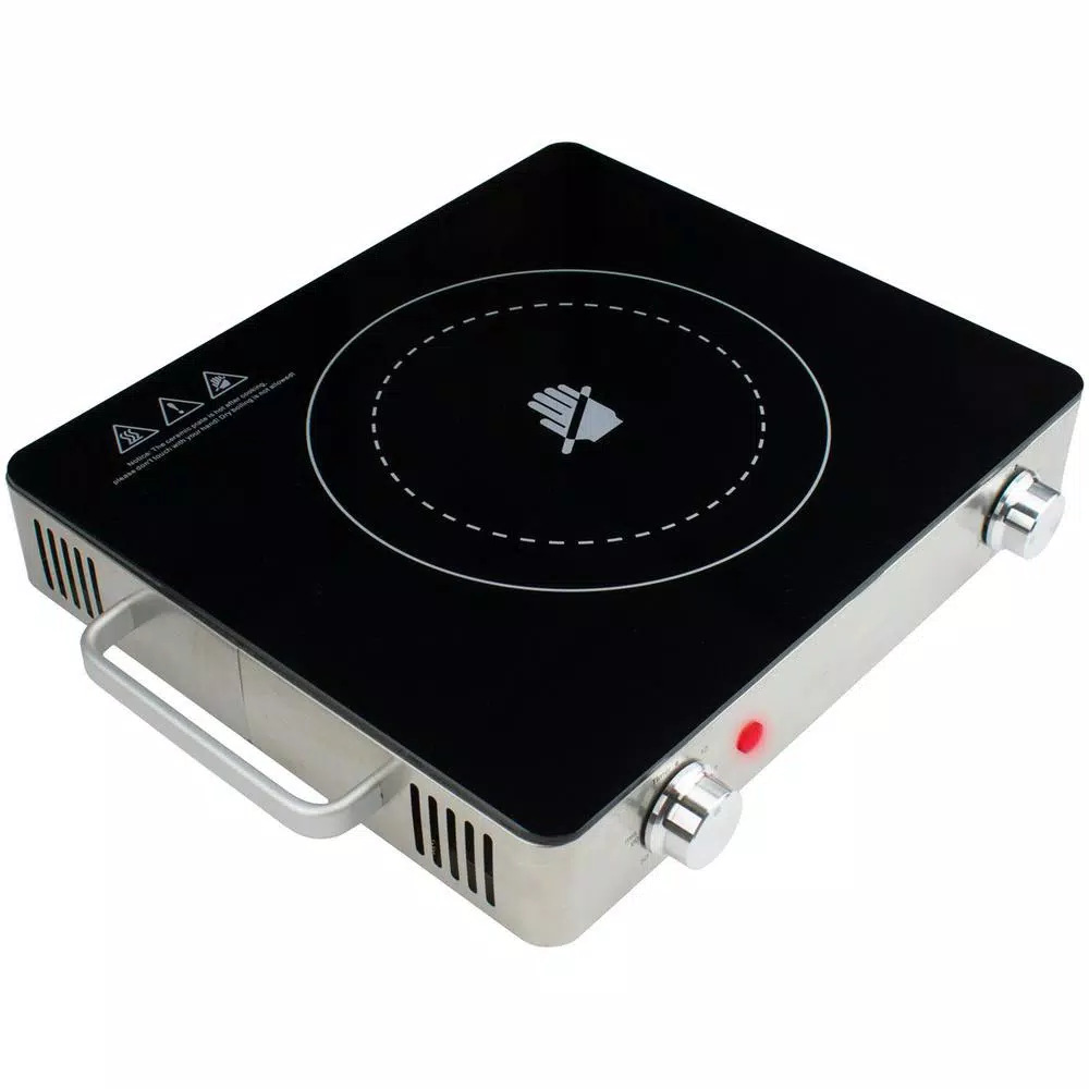 Brentwood Appliances TS-381 Single Burner 28 in. Black Infrared Electric Hot Plate