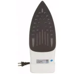 PREMIUM 1200W Steam and Dry Iron with Non-Stick Soleplate and Retractable Cord, White and Purple thumbnail 2