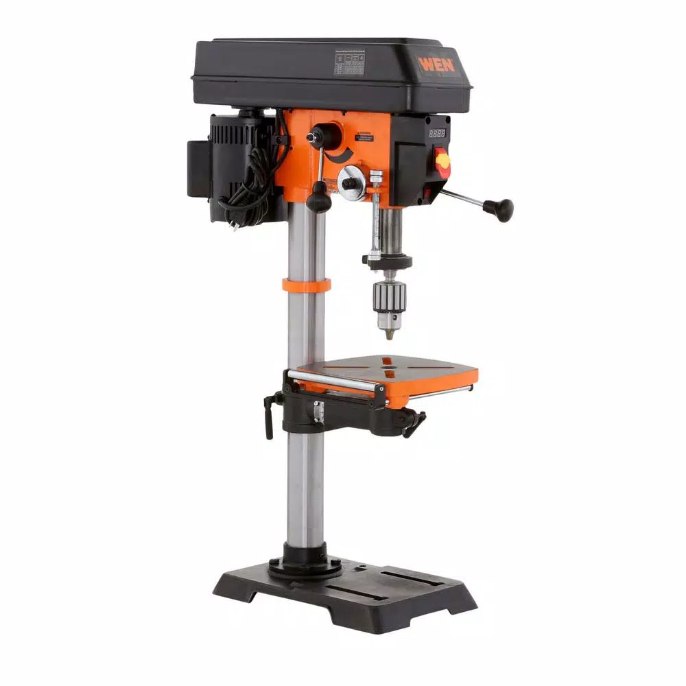 WEN 12 in. Variable Speed Drill Press with LED Digital Readout and Laser Guide