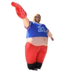 ALEKO'S Inflatable #1 Sports Fan Pot Belly Halloween Costume for Adults thumbnail 2