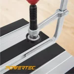 POWERTEC 7 in. Quick Screw Down Guide Rail Clamp with 2-3/8 in. Throat Depth (2-Pack) thumbnail 6