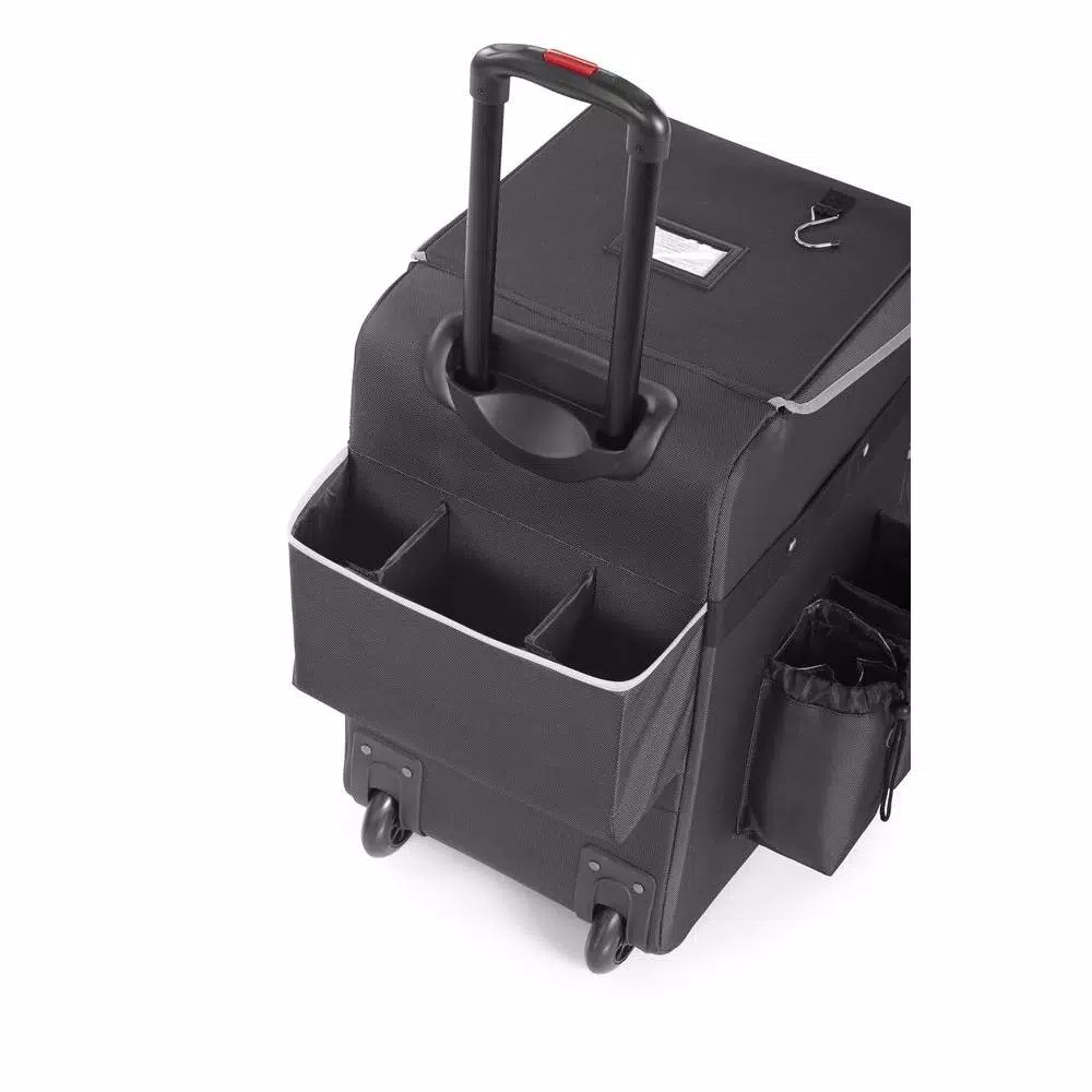 Rubbermaid Dark Gray Medium Executive Quick Cart with Telescopic Handle and 40 lb. Capacity