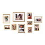 Kate and Laurel Adlynn Gold Gallery Wall Picture Frame Set, 10-Piece Glam Decor thumbnail 1