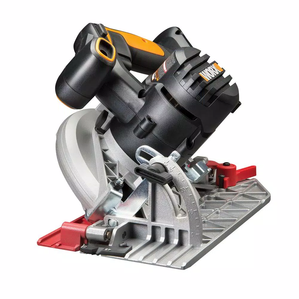 Worx 20V MAX 6-1/2 inch Cordless Circular Saw with ExacTrack, 2.0Ah Battery and Charger Included