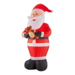 Home Accents Holiday Gemmy Industries 12 ft. Giant Inflatable Santa with LED Lights and Candy Cane thumbnail 3
