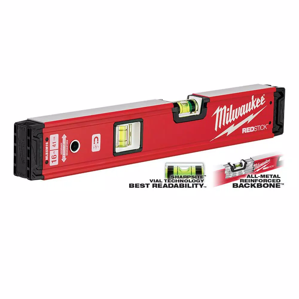 Milwaukee REDSTICK 16 in. Magnetic Box Level