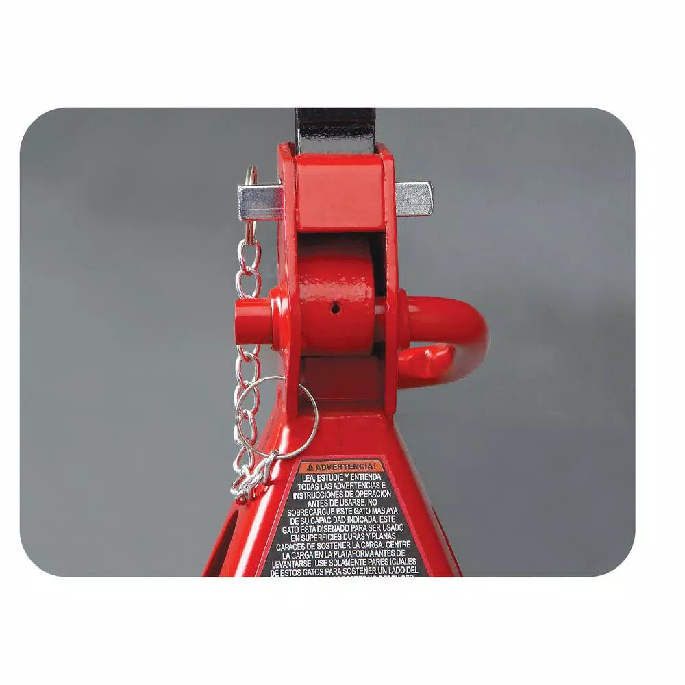 Big Red 2-Ton Double-Lock Steel Jack Stands, 4000 lb. Capacity (2-Pack)
