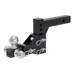 CURT Adjustable Tri-Ball Mount - 2" Receiver, 1-7/8", 2" & 2-5/16" Balls thumbnail 1