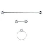 Delta Silverton 4-Piece Chrome Bath Hardware Set thumbnail 2