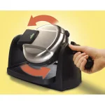 Hamilton Beach Flip Belgian Waffle Maker, Stainless Steel, 800W thumbnail 3
