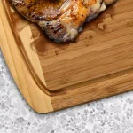 Bambusi Large Bamboo Cutting Board Set of 2 with Juice Groove, Rectangle Wood Chopping Boards for Meat and Veggies thumbnail 4
