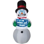 Home Accents Holiday 6 ft. Pre-Lit Animated Shivering Snowman Airblown Inflatable Holiday Decoration thumbnail 1