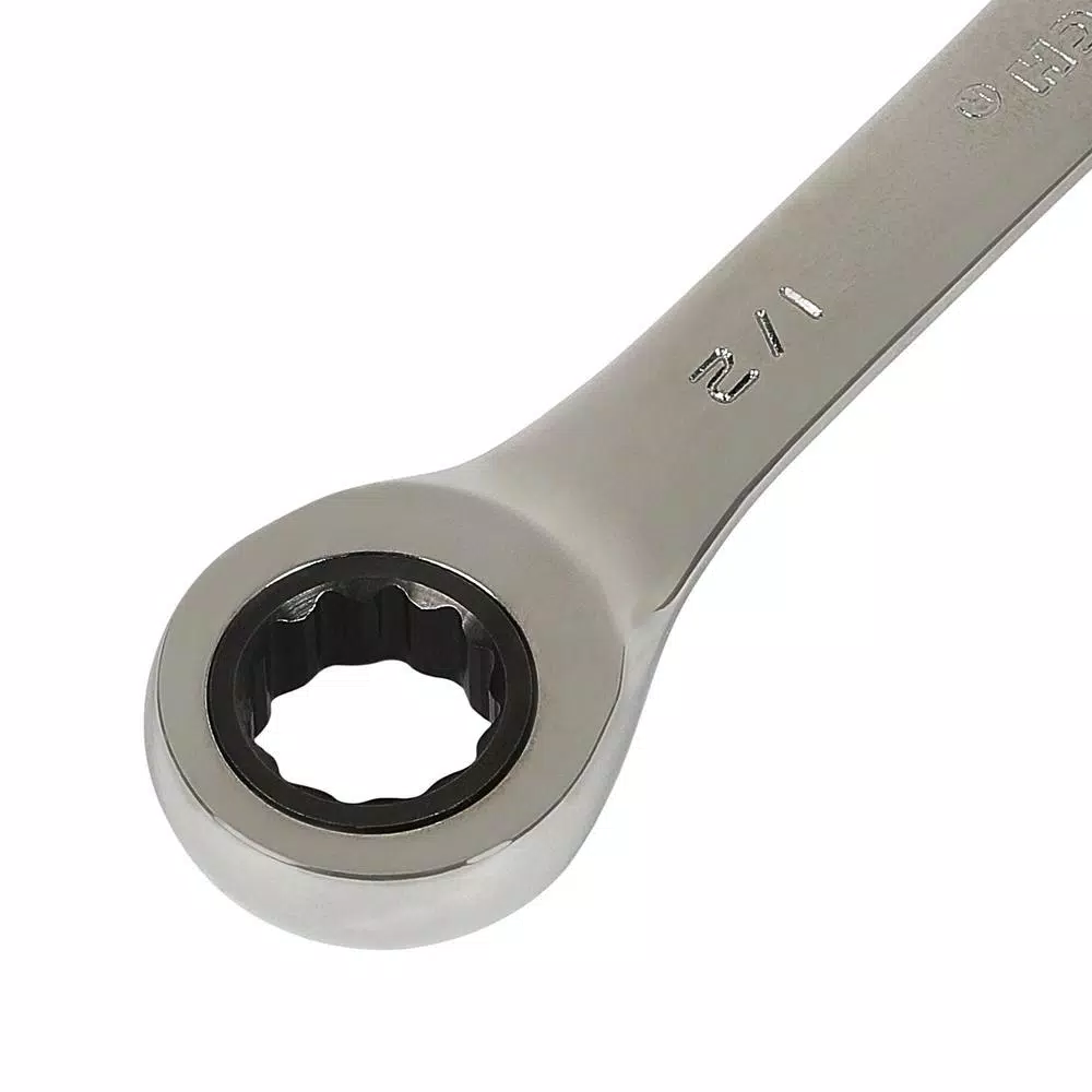 GearWrench 1/2 in. Combination Ratcheting Wrench, 12-Point Box End